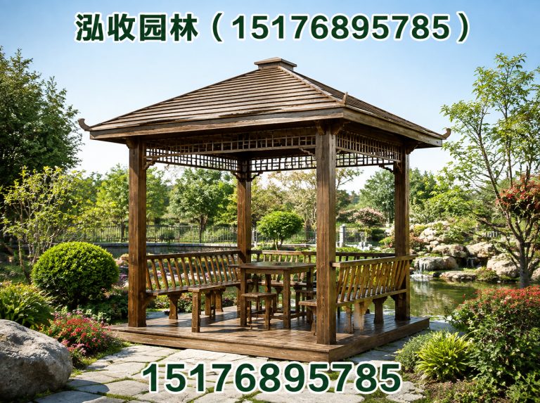 牡丹江防腐木凉亭展示图